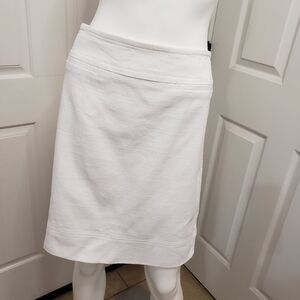 Talbots white woven skirt size 12